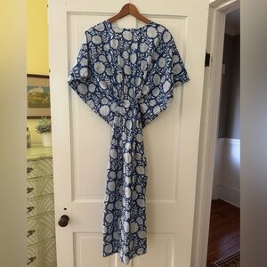 hand block floral print Cotton Kaftan/Caftan. super light and soft